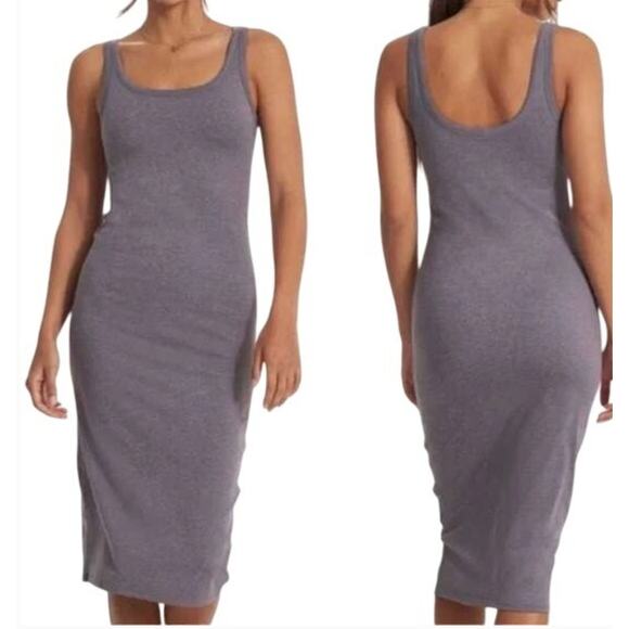 Vuori Dress Womens Small Halo Essential Tank in Sawyer Heather Midi Built Bra - Picture 2 of 14